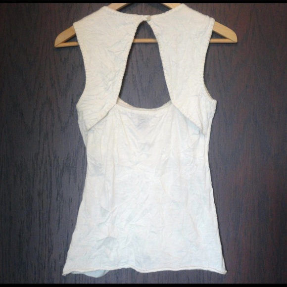 ARDEN B boho chic sleeveless crochet top open back - Picture 5 of 9